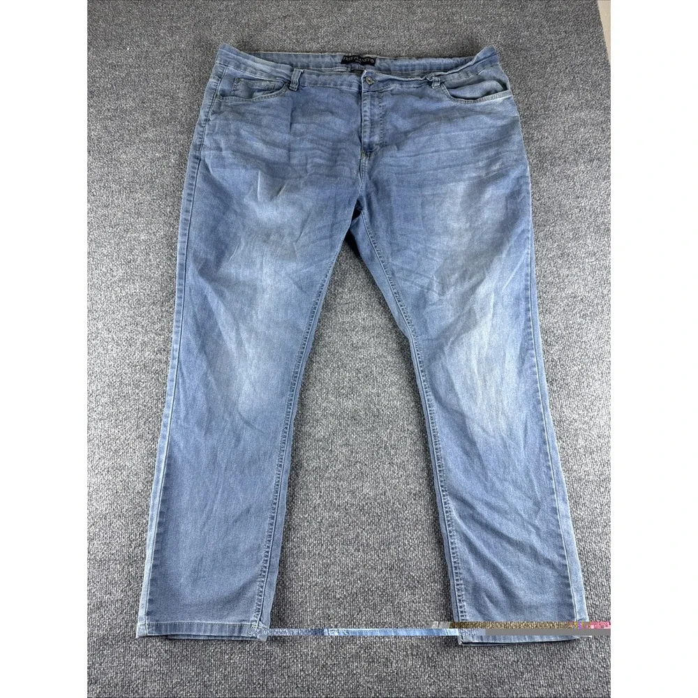 Free Planet Sustainable Denim Medium Wash Straight Jeans Men's 44x32